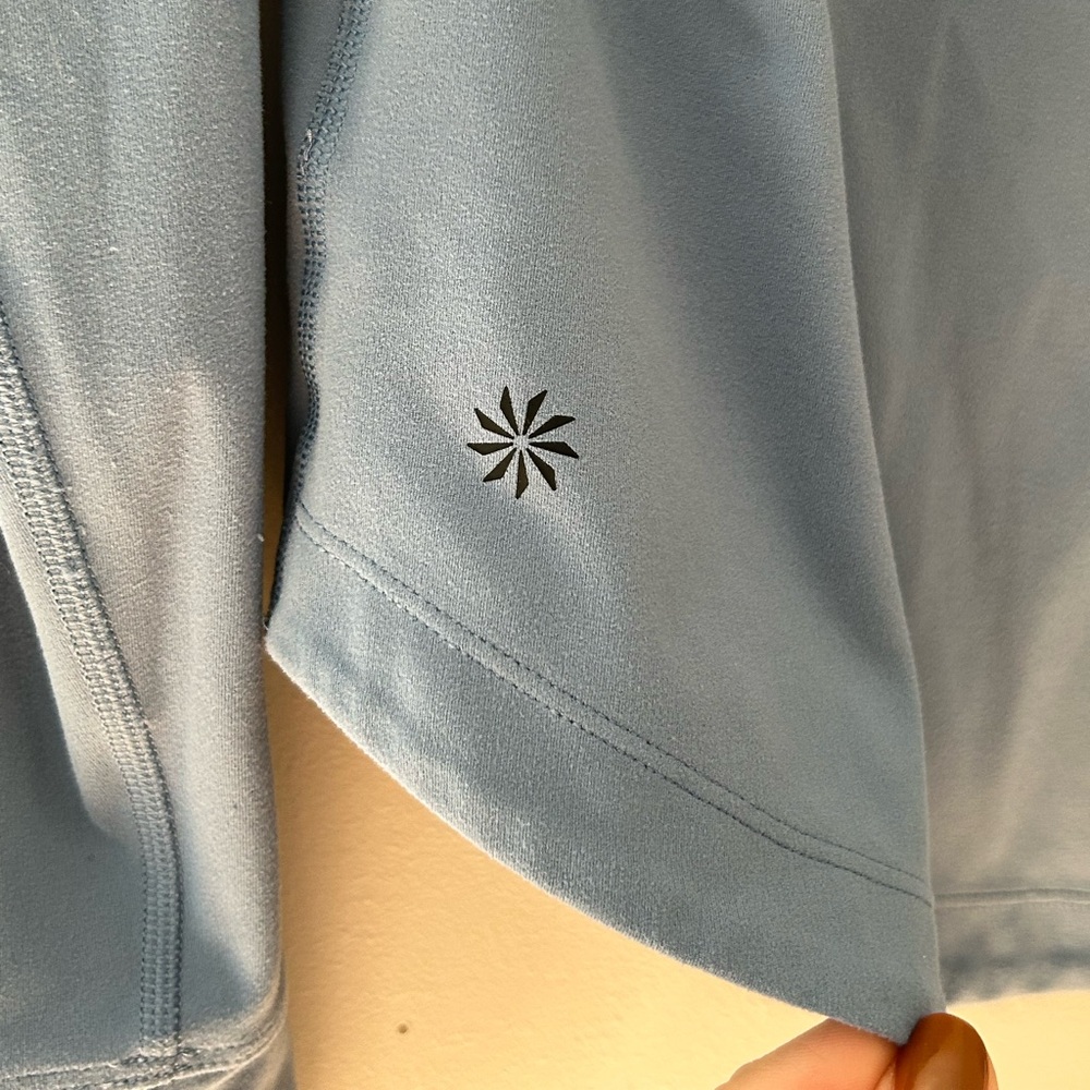 Athleta Salutation Athletic Full Zip Jacket Blue … - image 4